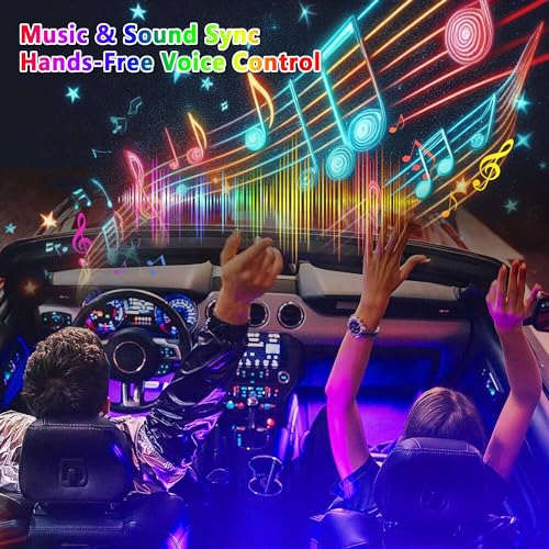 VASTFIRE Luxury Starlight Headliner Kit 1000 Piece 32W Twinkle & Meteor Dual-Engine 200 Shooting Stars RGBW Fiber Optic Lights Music Sync Modes - Headliner Kit for Truck SUV Jeep Sunroofs, Curved Ceiling - Image 5