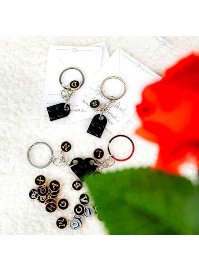 Heart-shaped key ring series, specially designed for couples, suitable for friends, Valentine's Day and Christmas, a complete gift for couples, from A to Z. - Image 2