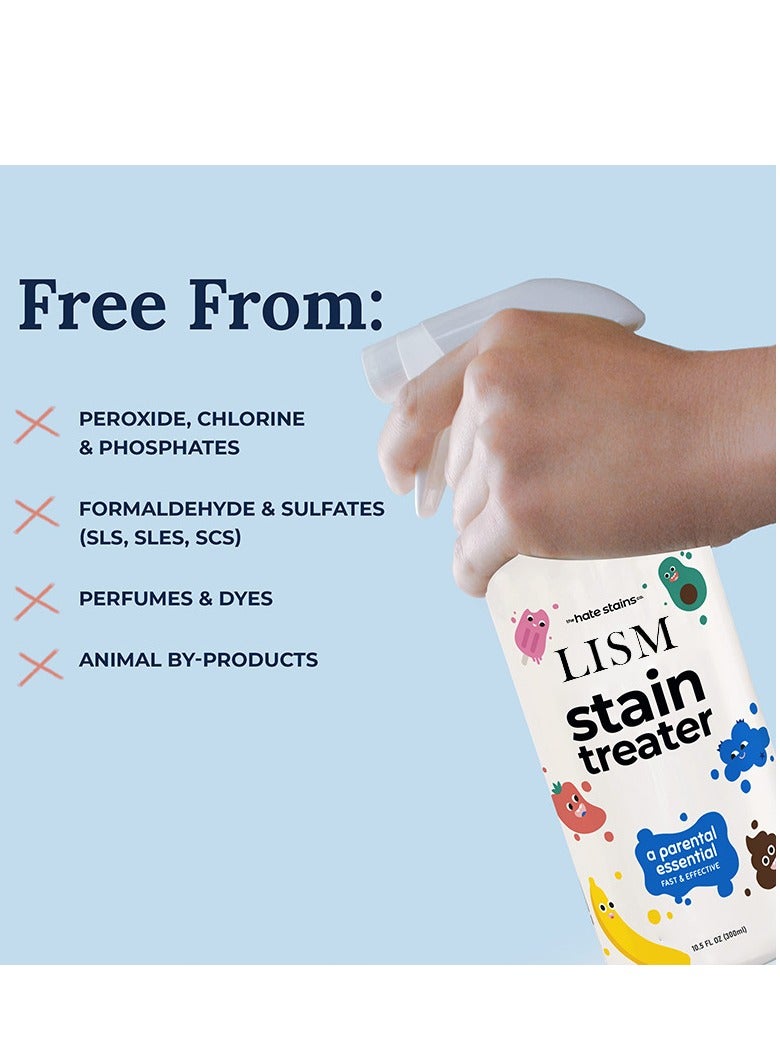 LISM Messy Eater Stain Treater Spray - 300ml Stain Remover - Newborn  Baby Essentials - No Dry Cleaning Food, Grease, Coffee Off Laundry, Underwear, Fabric - Image 2