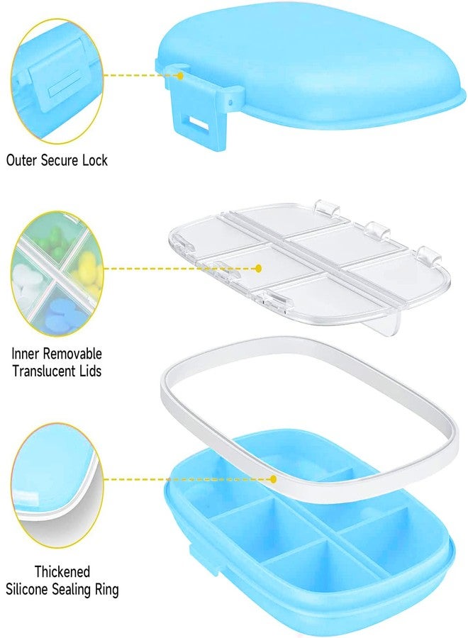 GLUN® Portable Empty First Aid Medicine Tablet Plastic Pouch Small Size, Mini Travel Medicine Pouch Waterproof Seal Handy Pills Pocket for Travels - Image 4