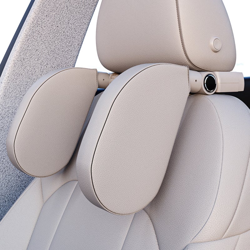 Car Headrest Pillow Memory Foam Head Neck Support Pillow Height & Width Adjustable Sleeping Headrest with Hook for Kids and Adults - Image 3