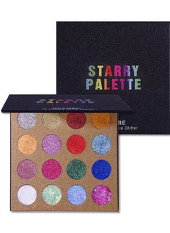 Ucanbe UCANBE 16 Color Diamond Shine Eyeshadow Palette for Dazzling Metallic Stage Looks  - Image 1