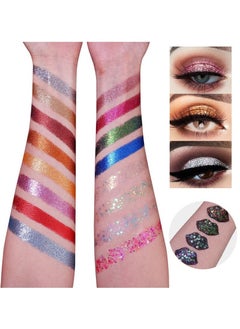 Ucanbe UCANBE 16 Color Diamond Shine Eyeshadow Palette for Dazzling Metallic Stage Looks  - Image 4