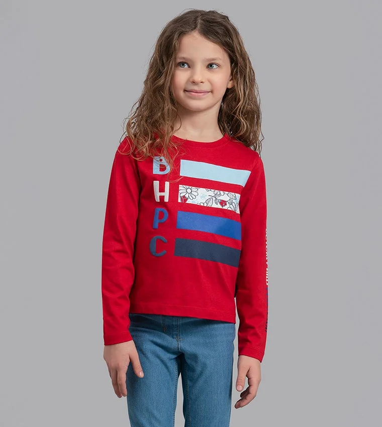 Printed Crew Neck T-Shirt