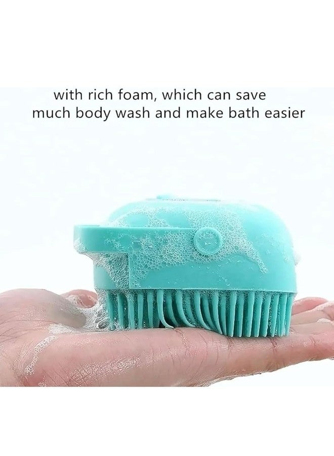 ZIGZAP Body Scrubber with Soap Dispenser Brush, Silicone Exfoliating Brushes, Soft Body Exfoliator, Bath Loofah for Babies, Kids, Women, Men and Pets (PACK OF 01) (FREE, 1, count) - Image 2