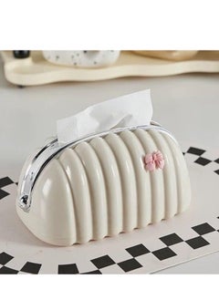 Elegant tissue box with bow decorated handbag with zipper for easy use and storage of tissues. - pzsku/Z3772541BF1798E94B9C0Z/45/_/1739798877/c532d176-3dbe-4d79-a7de-777b27b41001