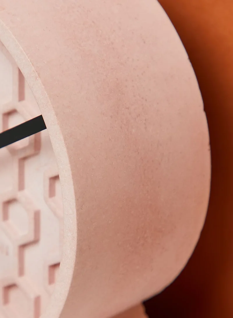 Karlsson Pink Honeycomb Concrete Alarm Clock