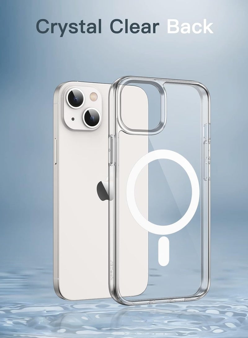 MIGOFAST Magnetic Case for iPhone 13 mini 5.4 Inch Compatible with Mag Safe Wireless Charging Shockproof Phone Bumper Cover Anti Scratch Clear Back Clear - Image 4