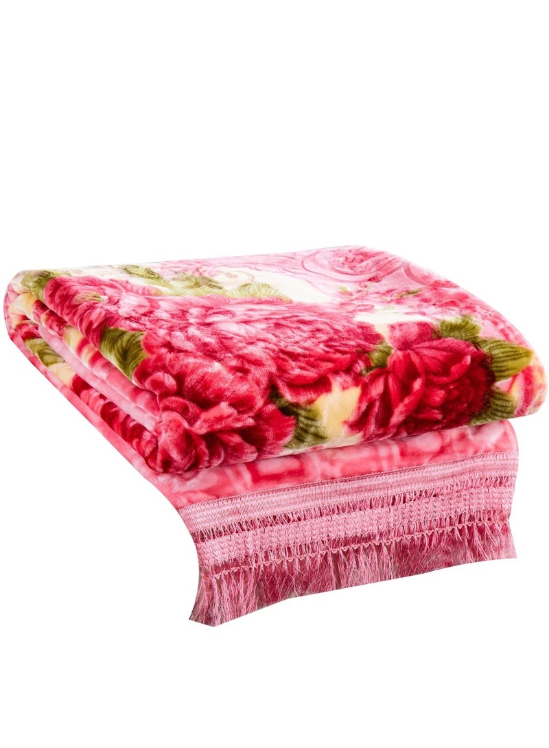 ستارجولد طقم بطانية مكون من 5 قطع مقاس 220 × 240 سم طبقتين بطانية فاخرة مع مفرش سرير وغطاء وسادة ولفة للرقبة - Image 3