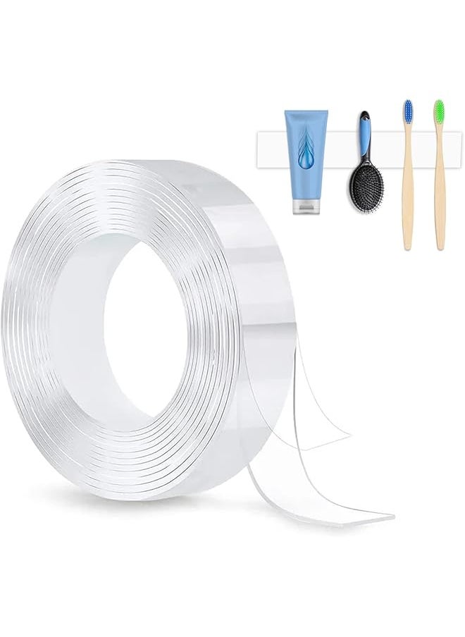 PROMASS - Alien Double Sided Tape, 10Ft x 0.6inch Strong Adhesive Mounting Tape, Double Sided Adhesive Traceless Tape for Paste Items, Household, Car Decor (Transparent) - Image 1