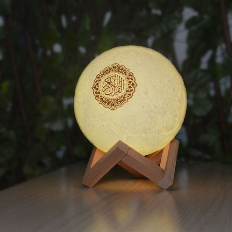 ACHAS Quran Bluetooth Remote Control LED Moon Lamp Speaker Multicolour - Image 2
