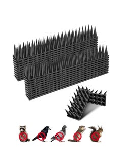 KASTWAVE Plastic Bird Spikes, Bird Spikes for Pigeons Birds Squirrel Raccoon, Anti Bird Spikes, Bird Deterrent Devices Outside to Stop Birds from Nesting, Spike Strip for Fence Roof Windowsill Porch (10pcs)  - Image 1