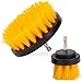 VIKING Drill Powered Carpet Cleaning Brushes for Car Interior Cleaning Brush Black and Yellow 2 Pack - Image 2