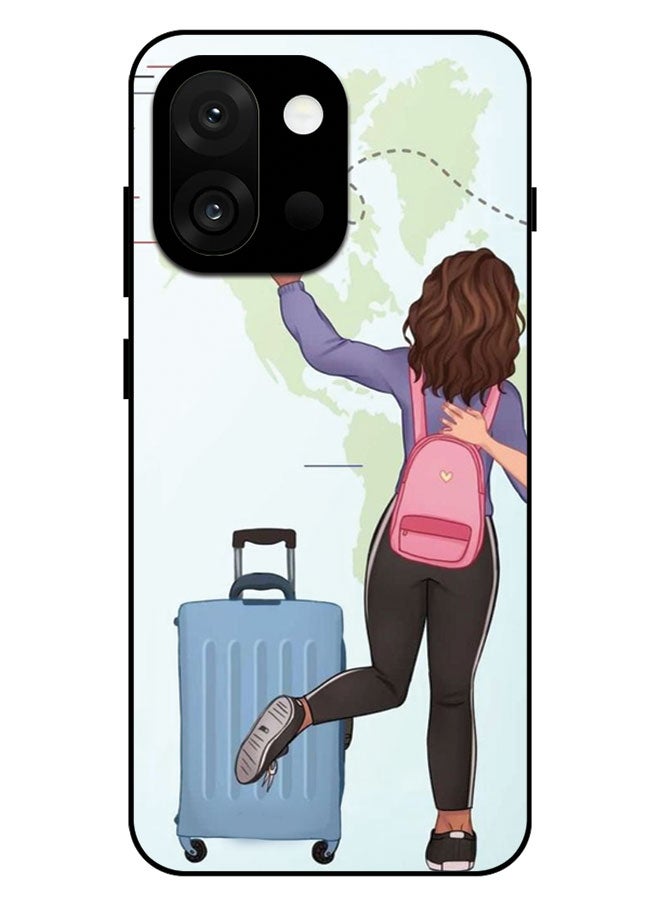 الصيد العين غطاء حماية مطبوع لهاتف OnePlus 13T - فتاة السفر - Image 1