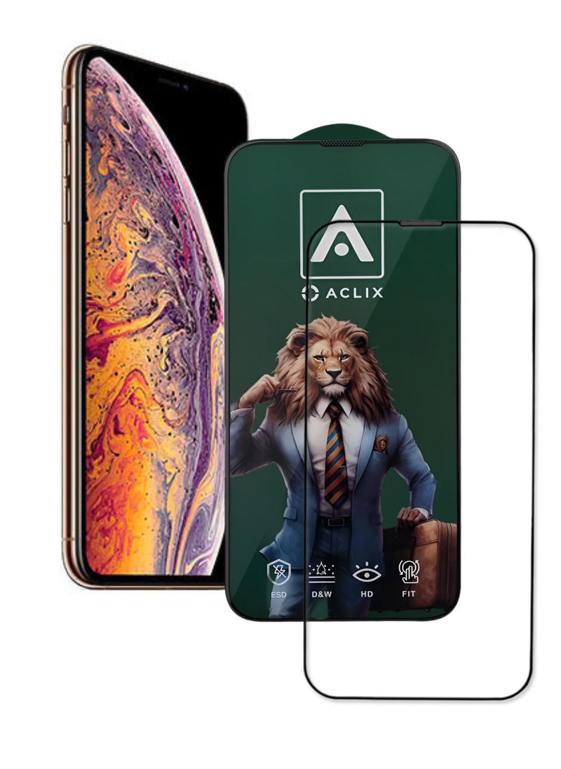 ACLIX Antistatic ESD Dustproof Premium Quality High Definition Tempered Glass Screen Protector Designed For  iPhone XS Max - Image 1