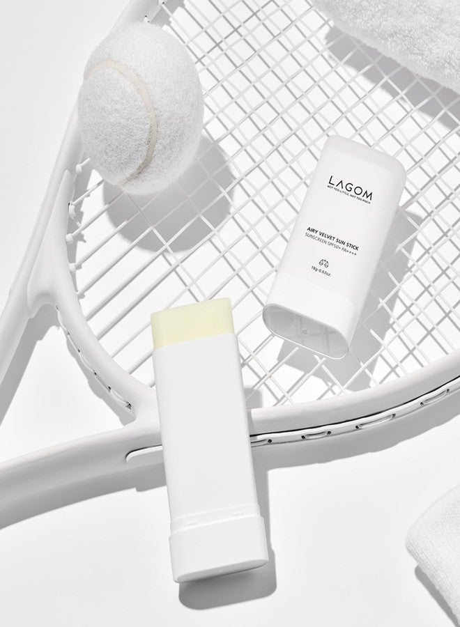 LAGOM Airy Velvet Sun Stick SPF50+ PA++++ Sunscreen, Makeup Base, 0.6 oz (18 g) - Image 4