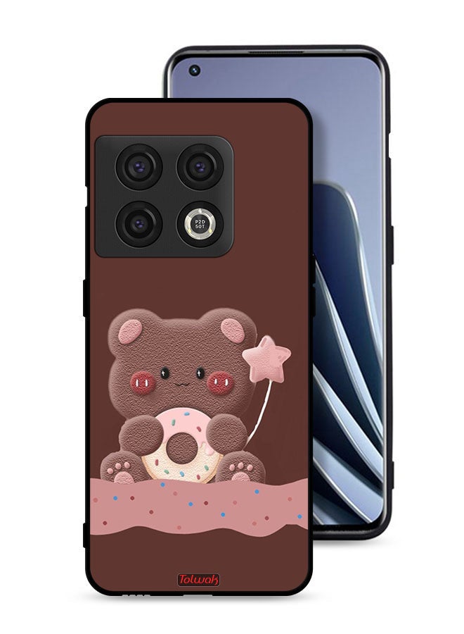 Tolwak OnePlus 10 Pro 5G Protective Case Cover Donut Bear - Image 1