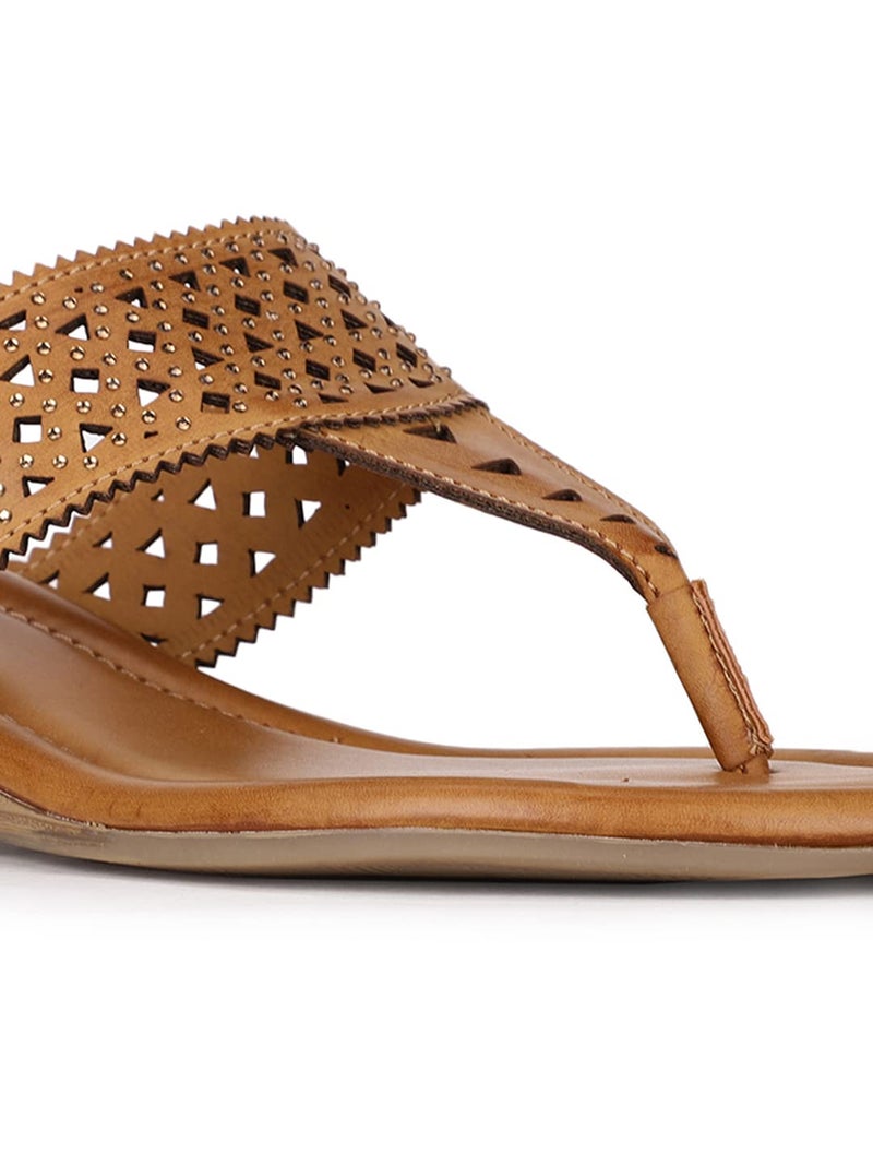 Bata Women's Slip-on Sandal - COPPER (8 UK) (5718332) - Image 5