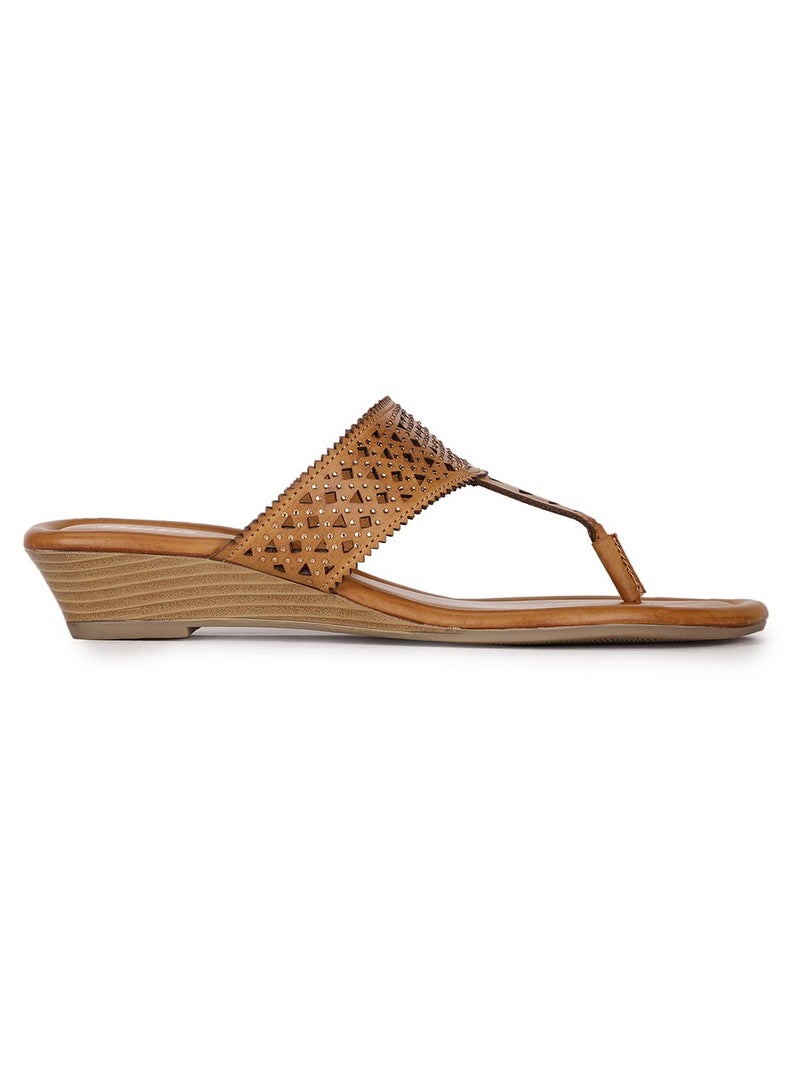 Bata Women's Slip-on Sandal - COPPER (8 UK) (5718332) - Image 2