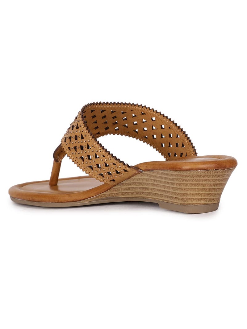 Bata Women's Slip-on Sandal - COPPER (8 UK) (5718332) - Image 3
