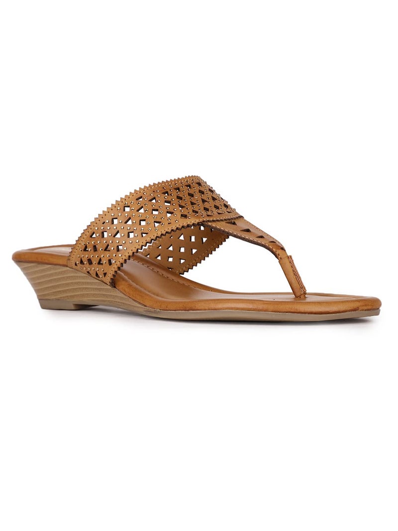 Bata Women's Slip-on Sandal - COPPER (8 UK) (5718332) - Image 1