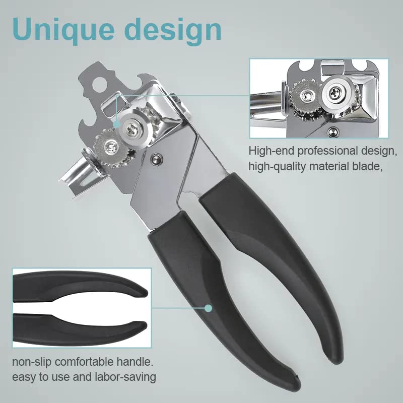 Dayish/Heavy Duty Stainless Steel 3 in 1 Can Opener/Cutter Tool, Bottle Opener Machine/Tin Cutter Opener - (19 x 5 x 5 cm) - Image 3