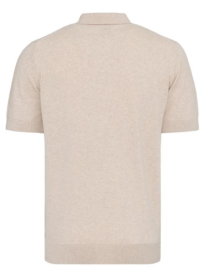 FELIX HARDY Beige-Bordeaux Men's 100% Cotton Polo Shirt Short Sleeve Pack of 2 for Men | Best Price UAE