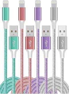 iPhone Charger,[Apple MFi Certified] 4pack 3/6/6/10 FT iPhone Lightning Cable iPhone Fast Charging Cable Nylon Braided Compatible with iPhone 14 Pro/14/13 Pro/13/12/11 Pro/11/XS MAX/XR/8/7/6s/iPad