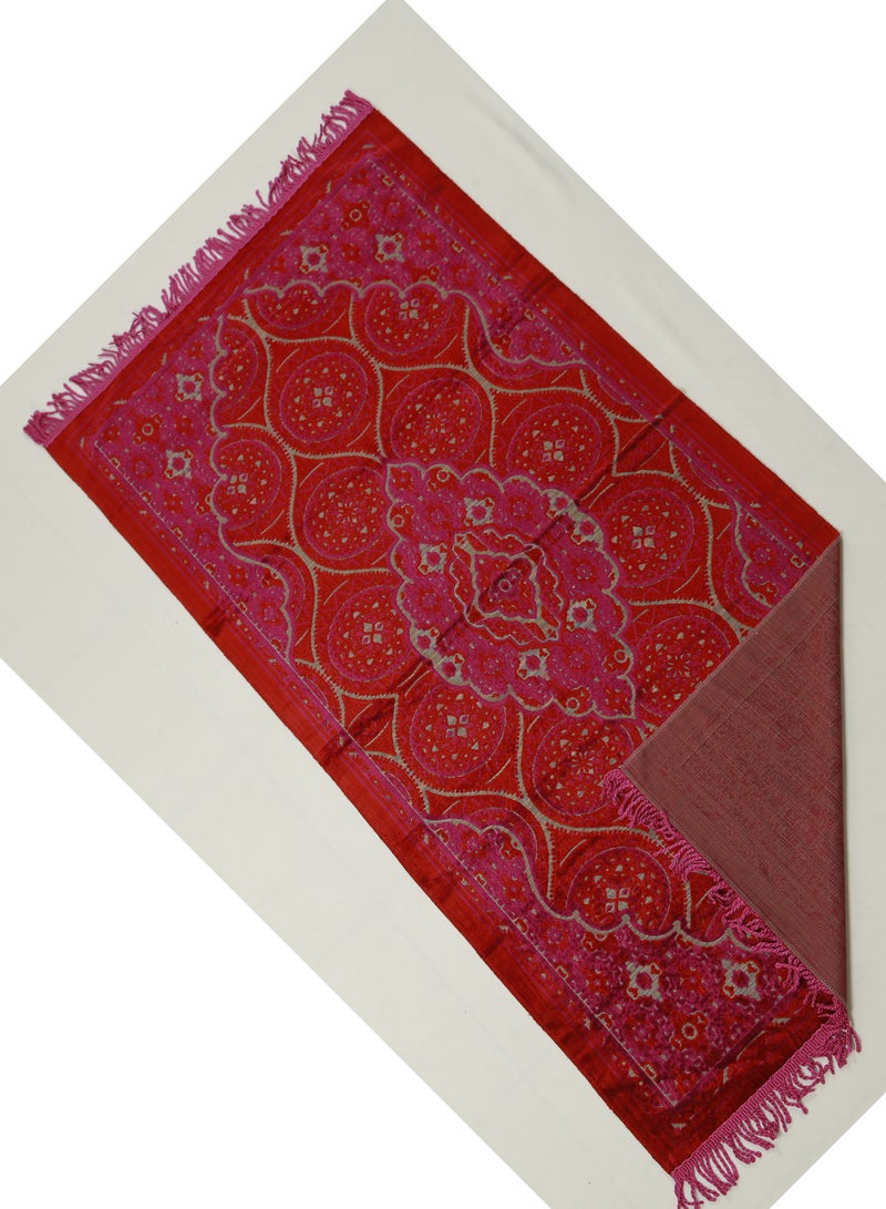 Vitacelli Prayer Mat 614GSM Anti-Slip Velvet Top Islamic Prayer Mat New Design Thick Padded Sajadah Prayer Rug for Men Women Eid Gift Ramadan ( 140cm X 70cm) - Image 2