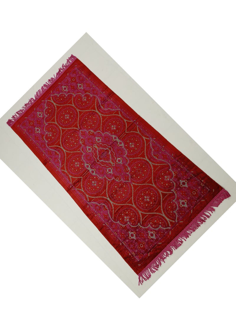 Vitacelli Prayer Mat 614GSM Anti-Slip Velvet Top Islamic Prayer Mat New Design Thick Padded Sajadah Prayer Rug for Men Women Eid Gift Ramadan ( 140cm X 70cm) - Image 3