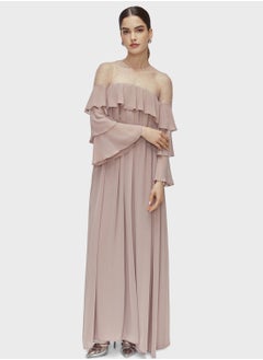 Bardot Ruffle Dress