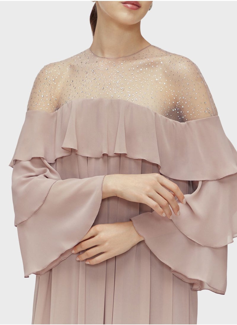CHASE - Bardot Ruffle Dress - Image 1