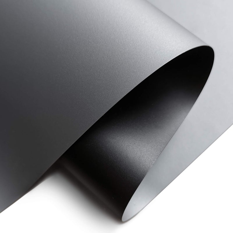 Yandood Projector Screen Material Ambient Light Rejecting Fabric 69x118 inch for Max 130 inch 16:9 Screen DIY, Black Backing 4K Ultra HD Front Projection EVA Polymer Material (Grey) - Image 1