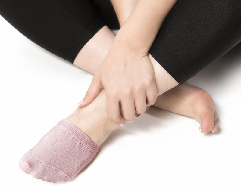 klarako 6 Pairs Non-slip Forefoot Socks Pilates Grip Socks Ball of Foot Cushion Socks High Heel Half Socks Skin-friendly Half Socks No Show Socks Seamless Ballet Socks Cotton Fitness - Image 5
