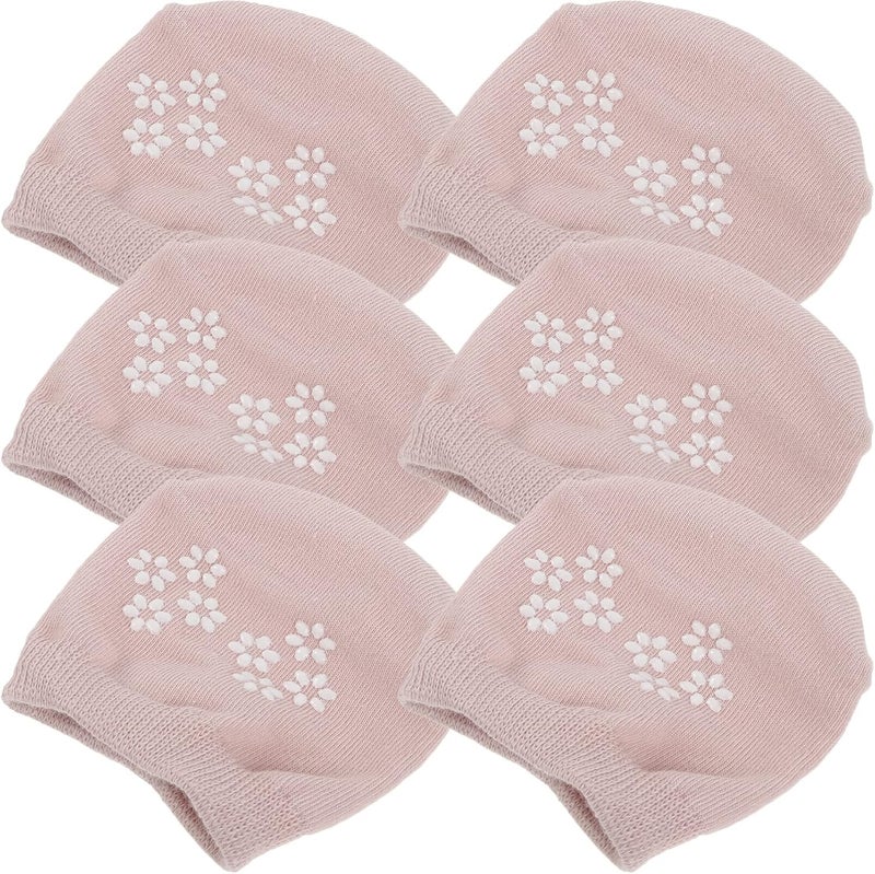 klarako 6 Pairs Non-slip Forefoot Socks Pilates Grip Socks Ball of Foot Cushion Socks High Heel Half Socks Skin-friendly Half Socks No Show Socks Seamless Ballet Socks Cotton Fitness - Image 1