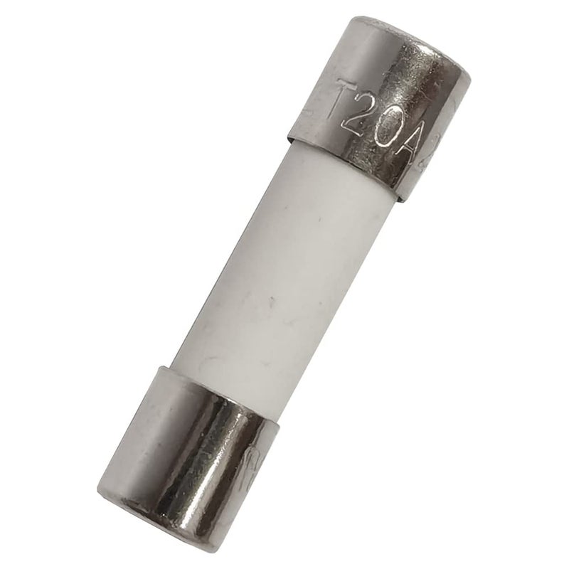 ChengHongXing 10 PCS Ceramic fuses T20A250V Slow-Blow 5x20mm/0.2x0.79inch 20AMP 250V - Image 1