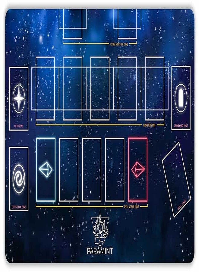 Paramint Stardust, One-Player (Stitched) - For Yugioh Playmat - Compatible with Yu-Gi-Oh, TCG - Master Rule Duel Field Zones, Large 1-Player Card Game Mat - Original Play Mat Art Designs & Accessories - Image 1