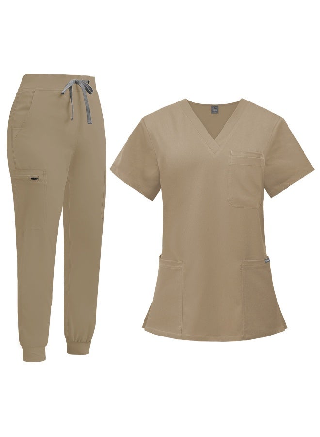 NIBEMINENT Doctor Nurse Work Wear Women  Surgical Gowns Healthcare Nursing Articles High-quality Scrub Sets - Image 1