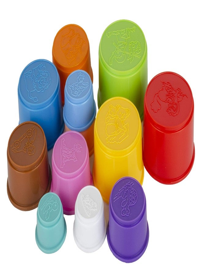 TOY FUN 2 in 1 Stacking Toys for Kids, Stacking Rings and Stacking Cups Educational Set Combo Pack - Image 5