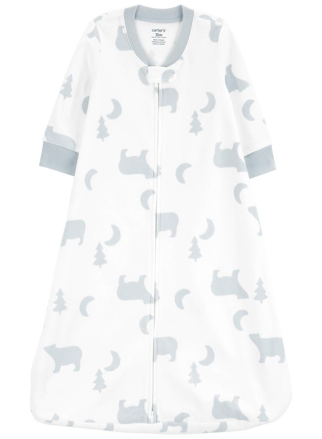 carter's كيس نوم للأطفال من كارترز للجنسين، (أبيض/أزرق غابة، 0-3 أشهر) - Image 3