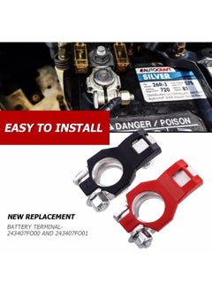 Generic Battery Terminal Connector, Top Post Battery Cable Terminal Clamp Set, 1 Pair Positive and Negative, Car Battery Terminal Connectors, Battery Connector for SUV, Van, Truck and Motorcycle  - Image 5