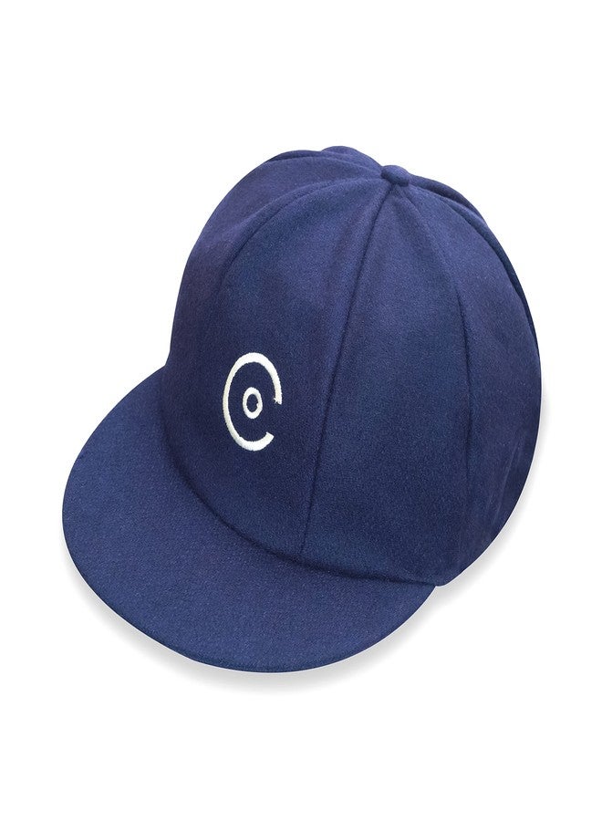 Coreteq Unisex Melton Wool Traditional Baggy County Cap Cricket (Pack of 1) (Free Size, Admiral Blue) - Image 1