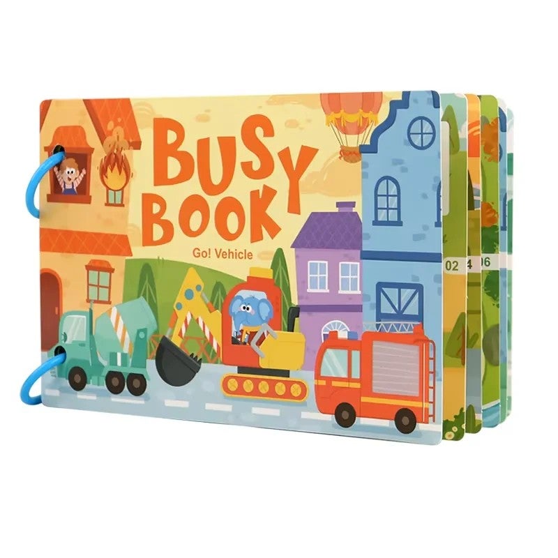 Bluejw Montessori Educational Toy Preschool Kindergarten Learning Animal Quiet Busy Book with Sticker Activities for Kids Picture Books - Image 4
