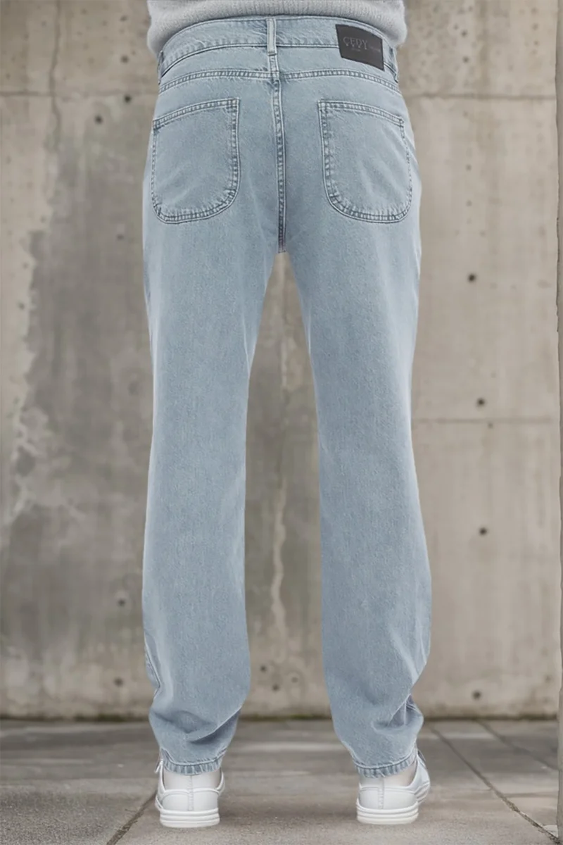 Cedy Denim Men's Pleated High Waist Loose Cut Baggy Loose Fit Jean PANTS-C354