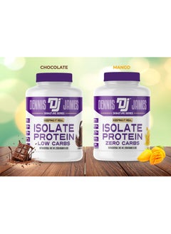 DENNIS JAMES Signature Series Isolate Protein Low Carbs 5lbs, Mango - Supports Muscle Recovery and Strength (84 Servings)  - Image 5