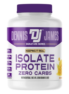 DENNIS JAMES Signature Series Isolate Protein Low Carbs 5lbs, Mango - Supports Muscle Recovery and Strength (84 Servings)  - Image 1