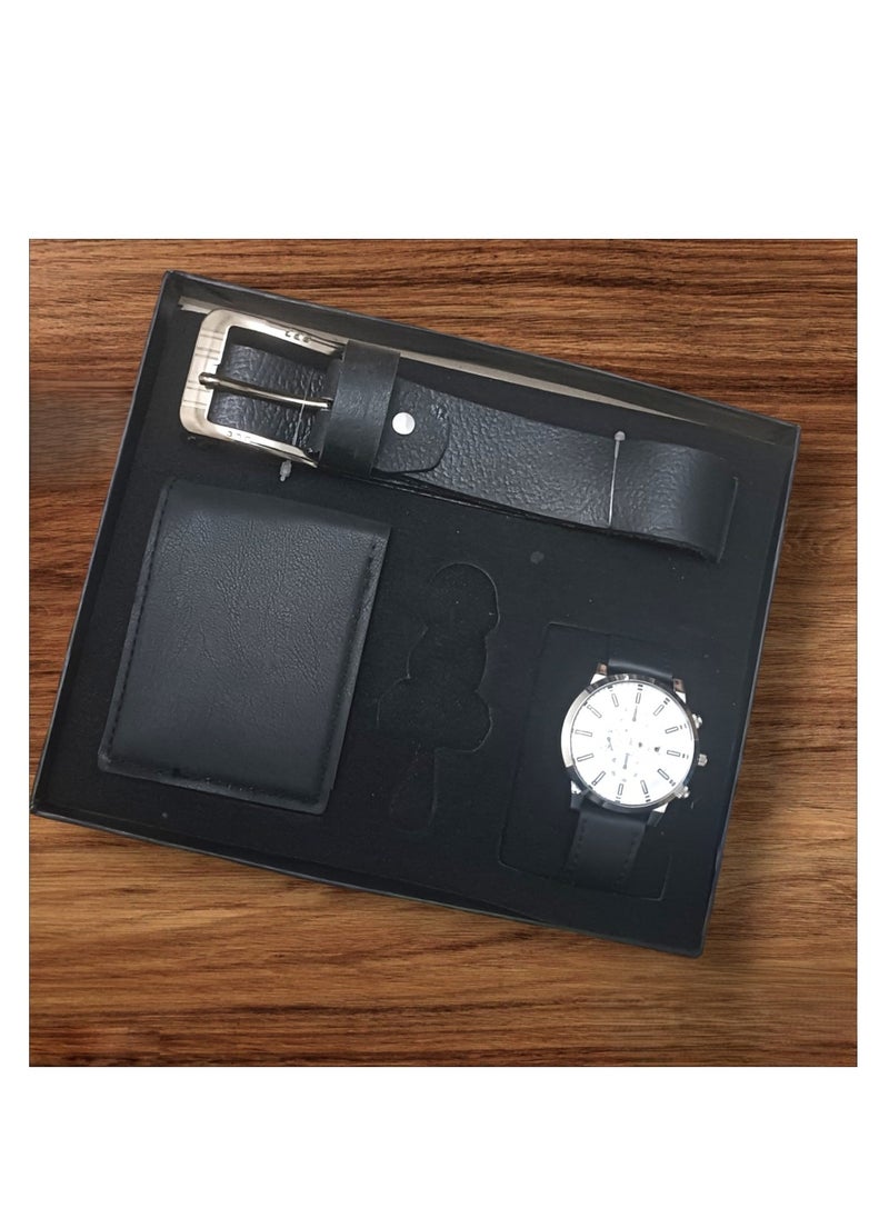 Generic Men's Gift Set Elegant Watch for Accessory Set with a Modern Elegance Design 