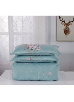 Moon 6Piece King Size 220x240Cm Comforter Set Medium Filling Bedding Set For All Season Includes 1Comforter 1Bedsheet 2Pillow Shams And 2Cushion Cases  - Image 2