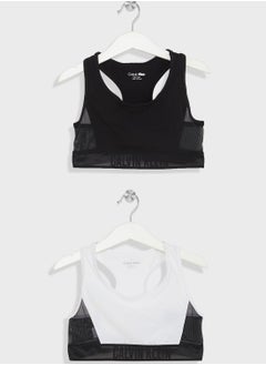 Kids 2 Pack Logo Bralette