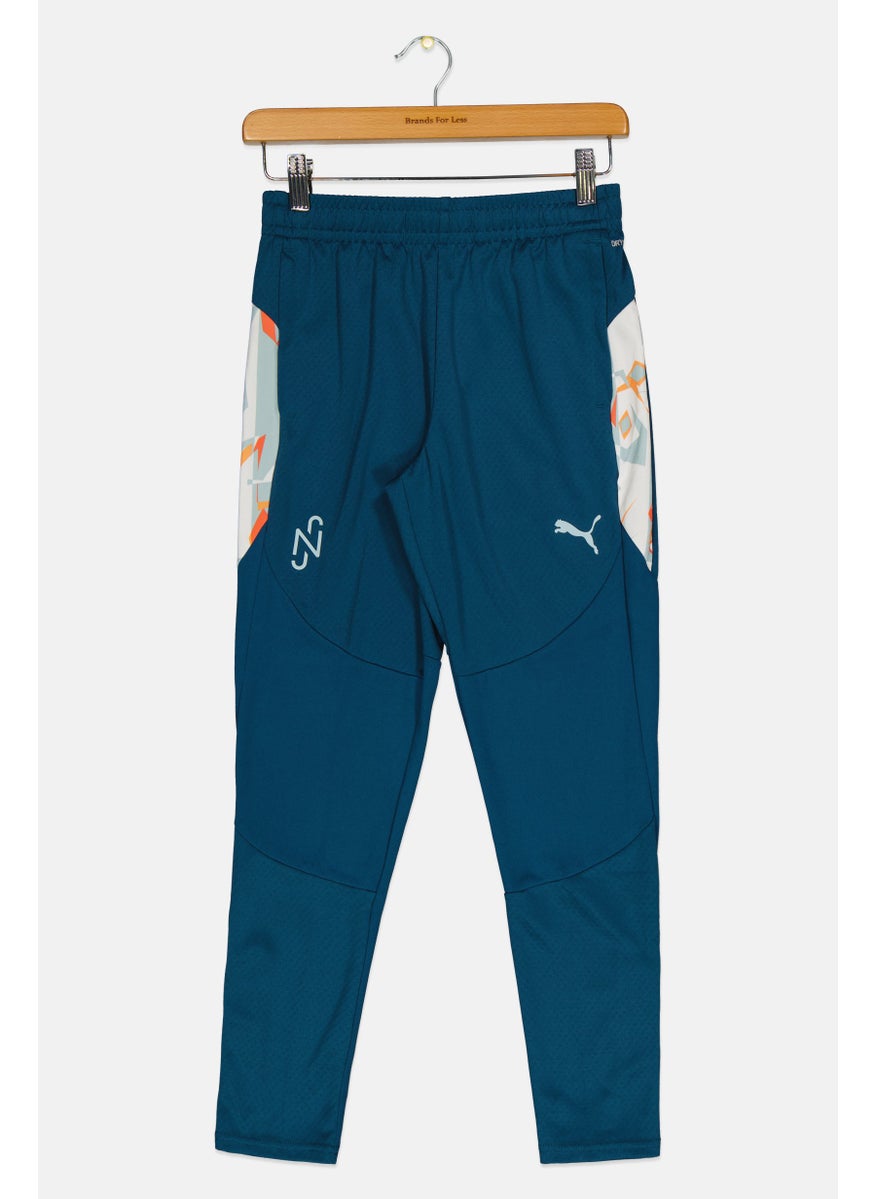 PUMA Puma X NJR Kids Boy Sportswear Outdoor Sweatpants, Teal Blue  - Image 1